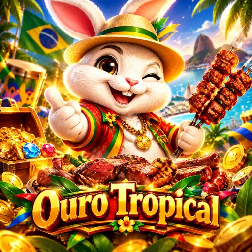 Card do slot Fortune Rabbit com o coelho da fortuna