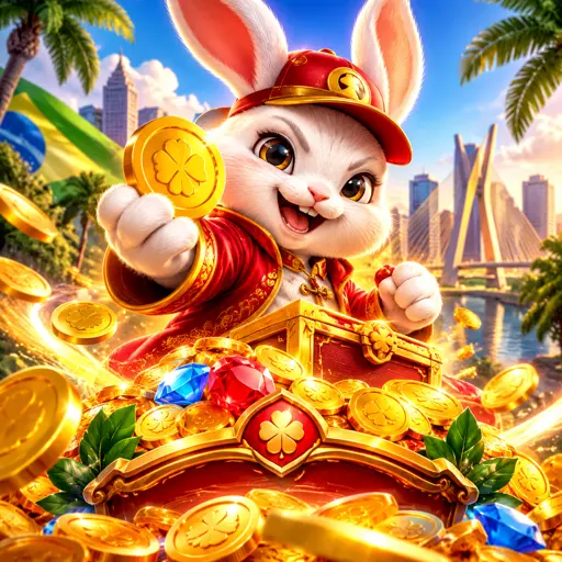 Símbolos do Fortune Rabbit em destaque: coelho selvagem, moedas e pacotes vermelhos